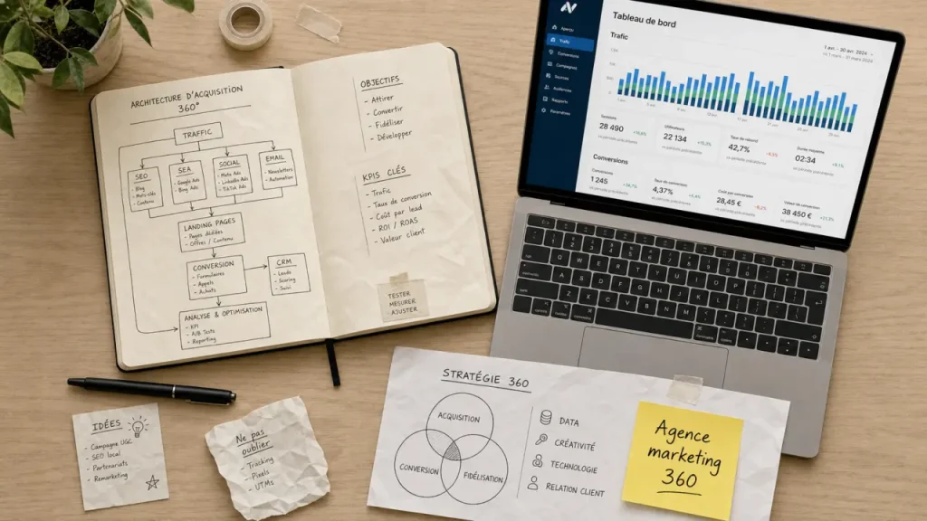Agence marketing 360 : cohérence omnicanale ou empilement de prestataires ?