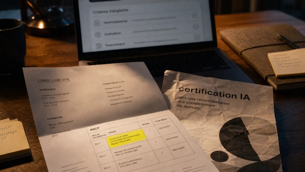 certifications ia reconnues RNCP choisir-formation.com : tableau RNCP et compétences évaluées