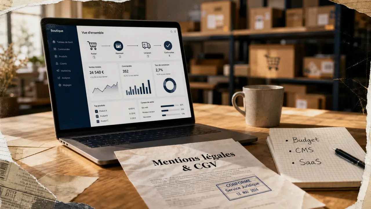 Création site e commerce : CMS, SaaS ou prestataire selon budget