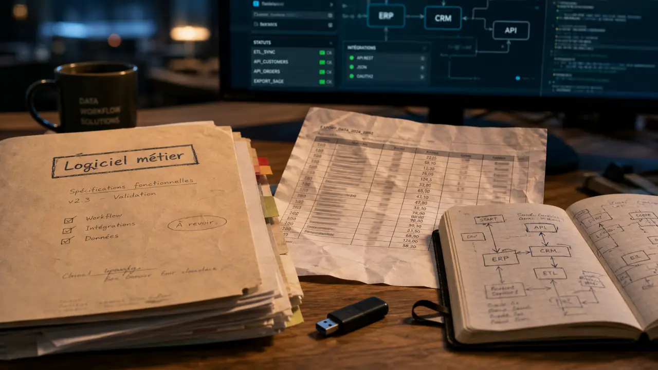 Logiciel métier sur mesure : dossiers et workflow pour éviter les limites du standard