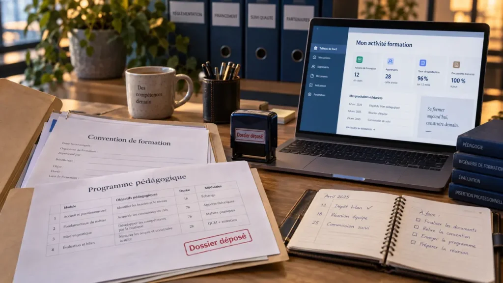 Comment devenir organisme de formation : NDA, dossier déposé et programme pédagogique