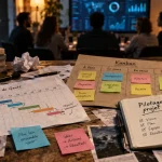 Compétences gestion de projet : pilotage équipe et livrables, Gantt et Kanban