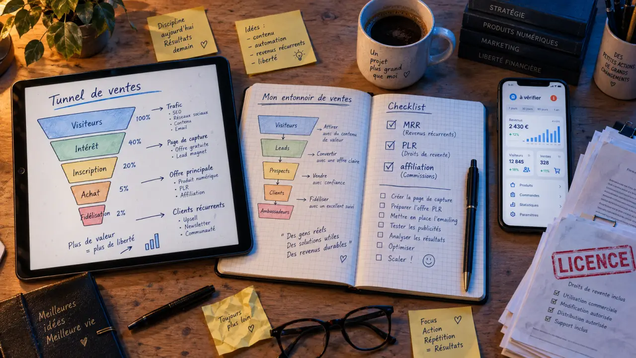 Formation dsa marketing digital : licences, MRR/PLR, revenus à vérifier