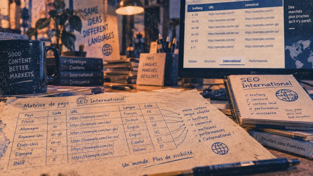 Stratégie seo international : marchés, URLs et contenus locaux