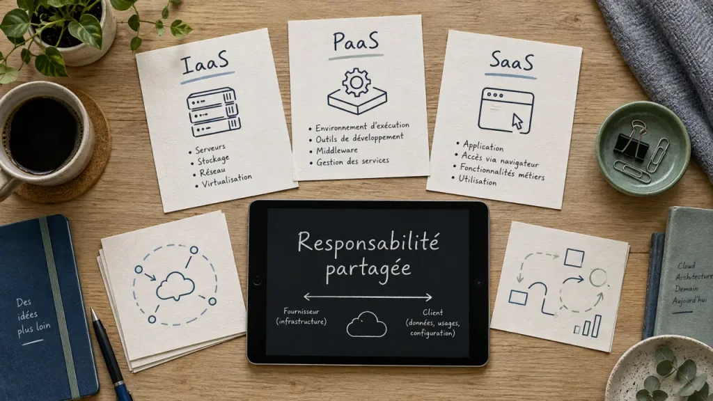IaaS PaaS SaaS : responsabilité partagée, contrôle et gestion cloud