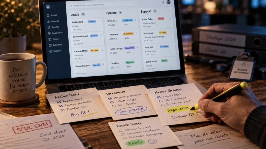 sfdc crm : interface CRM unifiée pour les équipes