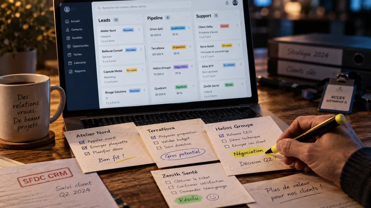 sfdc crm : interface CRM unifiée pour les équipes